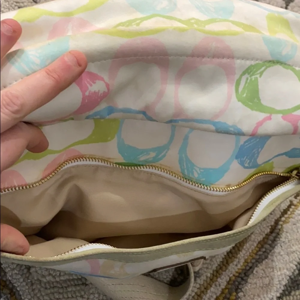 💕 Coach medium authenticate multicolor travel bag - Picture 9 of 15